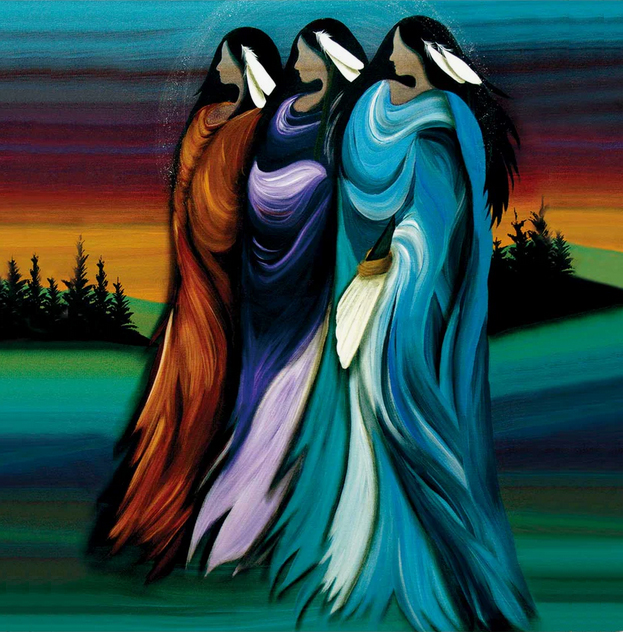 Three Sisters artwork by Betty Albert